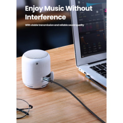 Кабель мультимедійний 3.5mm M to 3.5mm M 1.0m 90° corner AV112 blue Ugreen (60179)