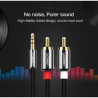 Кабель мультимедійний 3.5mm M to 2xRCA M 1.0m AV116 black Ugreen (10749)