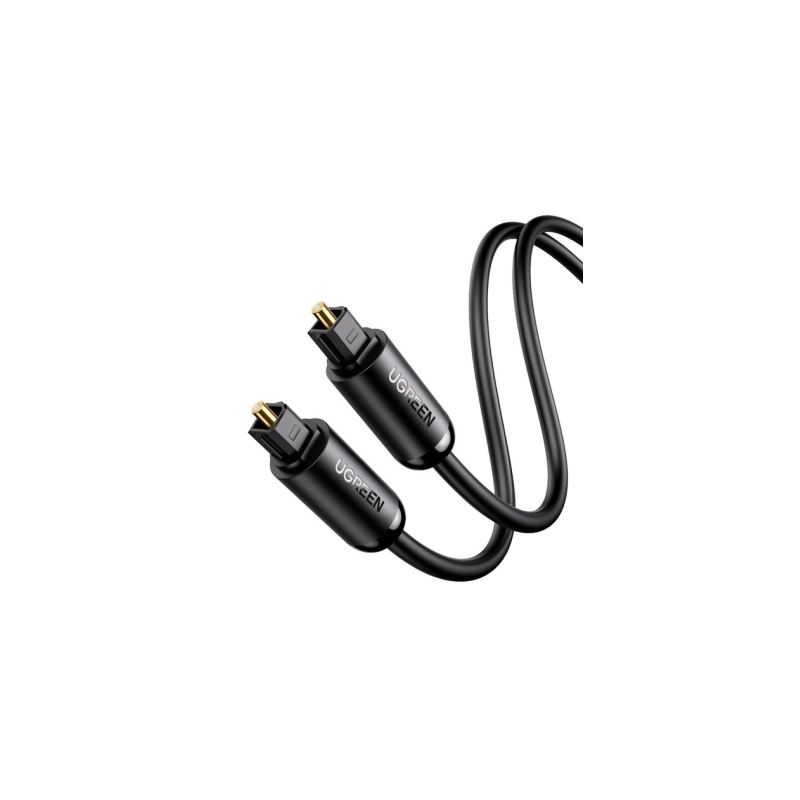 Кабель мультимедійний Optical Toslink 1.0m AV122 black Ugreen (70890)