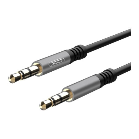 Кабель мультимедійний 3.5mm M to 3.5mm M 1.0m NB121 black XO (6920680864591)