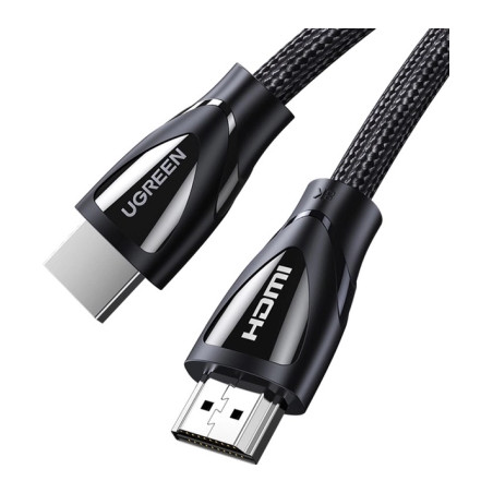 Кабель мультимедійний HDMI M to HDMI M 2.0m braided HD140 black Ugreen (80403)