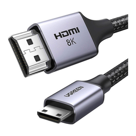Кабель мультимедійний HDMI M to HDMI mini M 2.0m 8K HD163 black Ugreen (15515)