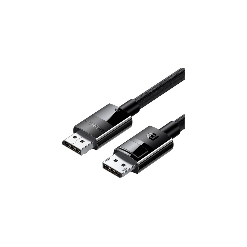Кабель мультимедійний DisplayPort M to DisplayPort M 1.5m V1.4 braided DP114 black Ugreen (80391)