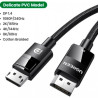Кабель мультимедійний DisplayPort M to DisplayPort M 1.5m V1.4 braided DP114 black Ugreen (80391)
