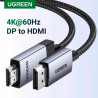 Кабель мультимедійний DisplayPort M to HDMI M 1.0m V2.0 4K60Hz DP119 black Ugreen (15773)