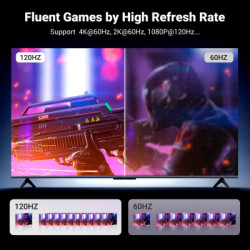 Кабель мультимедійний DisplayPort M to HDMI M 1.0m V2.0 4K60Hz DP119 black Ugreen (15773)