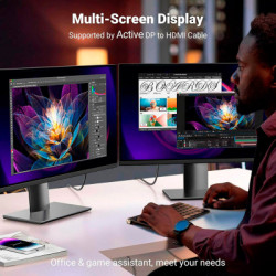 Кабель мультимедійний DisplayPort M to HDMI M 1.0m V2.0 4K60Hz DP119 black Ugreen (15773)