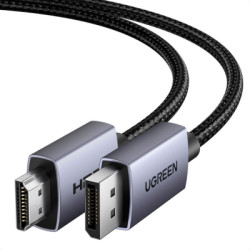 Кабель мультимедійний DisplayPort M to HDMI M 2.0m V2.0 4K30Hz DP125 black Ugreen (35842)