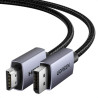 Кабель мультимедійний DisplayPort M to HDMI M 2.0m V2.0 4K30Hz DP125 black Ugreen (35842)