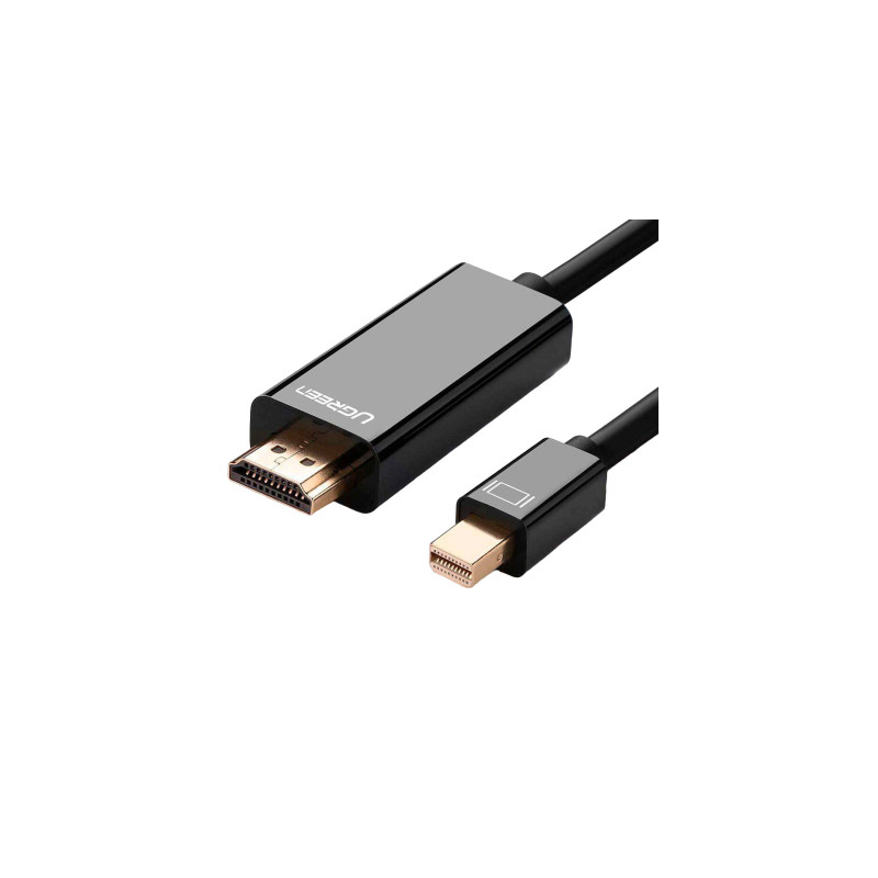Кабель мультимедійний miniDisplayPort M to HDMI M 1.5m MD101 4K black Ugreen (20848)