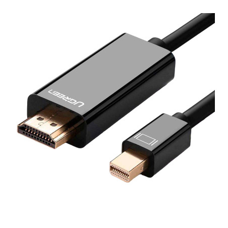 Кабель мультимедійний miniDisplayPort M to HDMI M 1.5m MD101 4K black Ugreen (20848)
