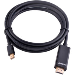 Кабель мультимедійний miniDisplayPort M to HDMI M 1.5m MD101 4K black Ugreen (20848)