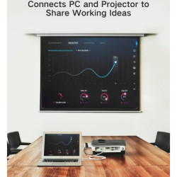 Кабель мультимедійний miniDisplayPort M to HDMI M 1.5m MD101 4K black Ugreen (20848)