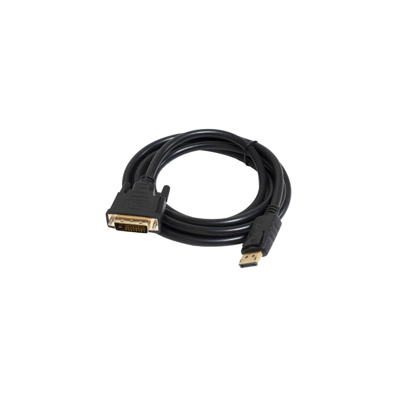 Кабель мультимедійний DisplayPort M to DVI M 1.8m 24+1pin Patron (CAB-PN-MUL-DP-DVI-18)