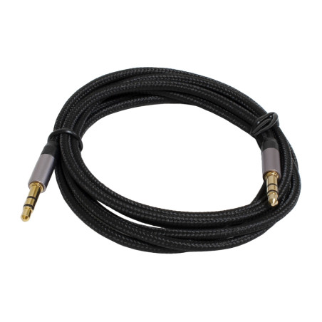 Кабель мультимедійний 3.5mm M to 3.5mm M 1.2m black Patron (CAB-PN-MUL-J-J-12)