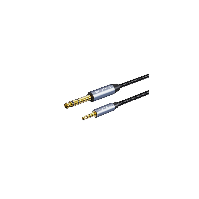 Кабель мультимедійний 6.35mm M to 3.5mm M 3.0m Cabletime (CA915279)