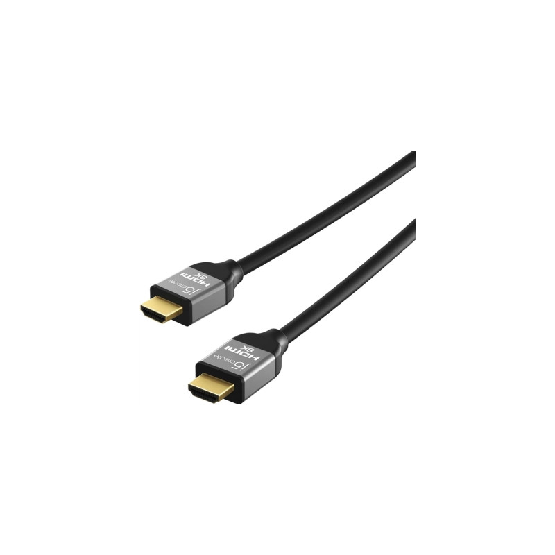 Кабель мультимедійний HDMI M to HDMI M 2.0m V2.1 8K 60Hz HDR10 HLG 48Gbp J5create (JDC53-N)