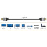 Кабель мультимедійний HDMI M to HDMI M 2.0m V2.1 8K 60Hz HDR10 HLG 48Gbp J5create (JDC53-N)