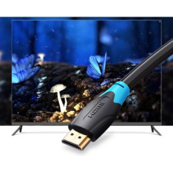 Кабель мультимедійний HDMI M to HDMI M 0.75m black Vention (AACBE)