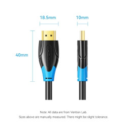 Кабель мультимедійний HDMI M to HDMI M 20.0m black Vention (AACBQ)