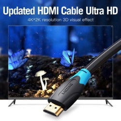Кабель мультимедійний HDMI M to HDMI M 25.0m black Vention (AACBS)