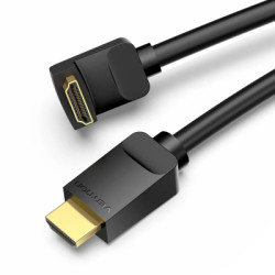 Кабель мультимедійний HDMI M to HDMI M 3.0m 90° corner black Vention (AAQBI)
