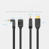 Кабель мультимедійний HDMI M to HDMI M 3.0m 90° corner black Vention (AAQBI)