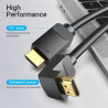 Кабель мультимедійний HDMI M to HDMI M 3.0m 90° corner black Vention (AAQBI)