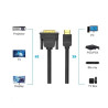 Кабель мультимедійний HDMI M to DVI M 1.0m black Vention (ABFBF)