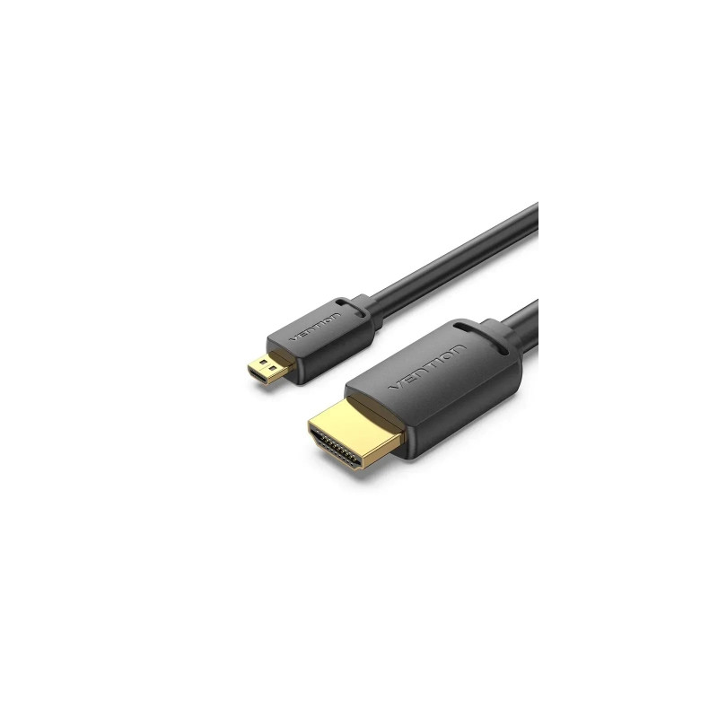 Кабель мультимедійний HDMI M to HDMI micro M 1.0m 4K black Vention (AGIBF)