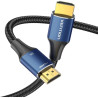 Кабель мультимедійний HDMI M to HDMI M 2.0m 8K cotton braided blue Vention (ALGLH)