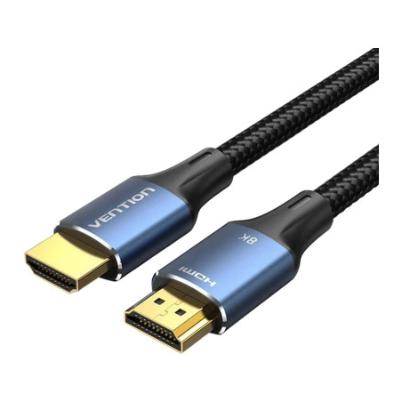 Кабель мультимедійний HDMI M to HDMI M 3.0m 8K cotton braided blue Vention (ALGLI)