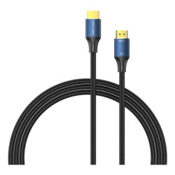 Кабель мультимедійний HDMI M to HDMI M 5.0m 8K cotton braided blue Vention (ALGLJ)