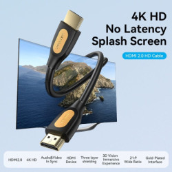 Кабель мультимедійний HDMI M to HDMI M 5.0m 4K black Vention (ALIBJ)