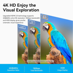 Кабель мультимедійний HDMI M to HDMI M 5.0m 4K black Vention (ALIBJ)