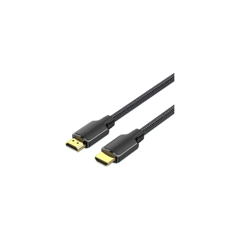 Кабель мультимедійний HDMI M to HDMI M 1.5m 4K cotton braided black Vention (ALLBG)
