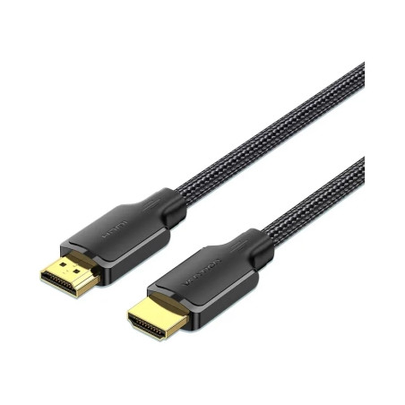 Кабель мультимедійний HDMI M to HDMI M 5.0m 4K cotton braided black Vention (ALLBJ)