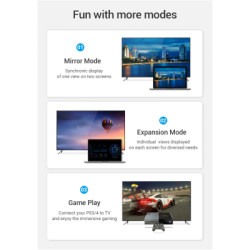 Кабель мультимедійний HDMI M to HDMI M 1.0m 4K cotton braided black zinc alloy Vention (ALMBF)