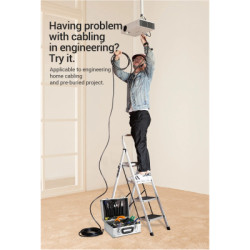 Кабель мультимедійний HDMI M to HDMI M 1.0m 4K cotton braided black zinc alloy Vention (ALMBF)