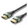 Кабель мультимедійний HDMI M to HDMI M 1.0m 8K ultra thin cotton braided green Vention (ALOGF)
