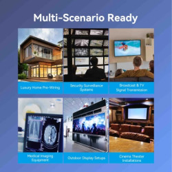 Кабель мультимедійний HDMI M to HDMI M 100.0m 4K fiber optic black Vention (ALSBAD)