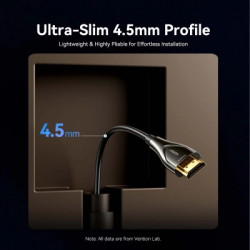 Кабель мультимедійний HDMI M to HDMI M 25.0m 4K fiber optic black Vention (ALSBS)