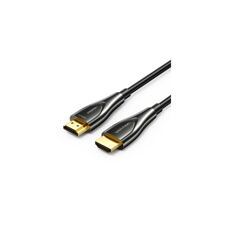 Кабель мультимедійний HDMI M to HDMI M 50.0m 4K fiber optic black Vention (ALSBX)