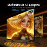 Кабель мультимедійний HDMI M to HDMI M 50.0m 4K fiber optic black Vention (ALSBX)