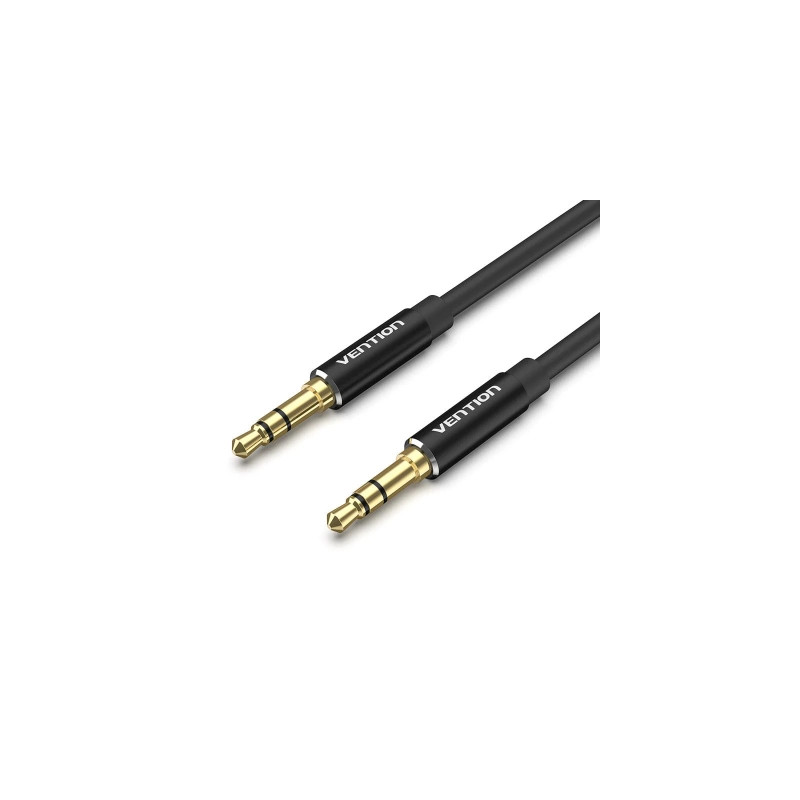 Кабель мультимедійний 3.5mm M to 3.5mm M 1.5m black Vention (BAXBG)