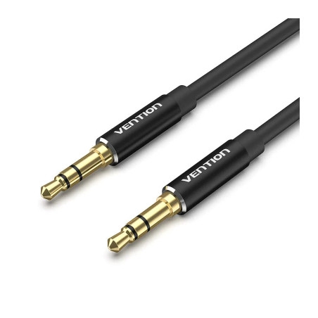 Кабель мультимедійний 3.5mm M to 3.5mm M 1.5m black Vention (BAXBG)