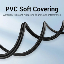 Кабель мультимедійний 2xRCA M to 2xRCA M 1.5m black Vention (BCMBG)