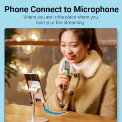 Кабель мультимедійний Micro 5P M to 3.5mm M 1.0m (4pin) black Vention (BDGBF)