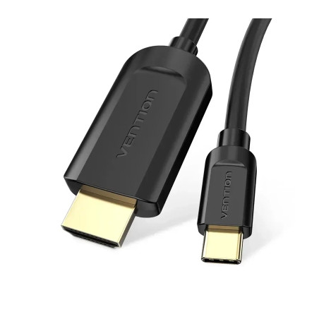 Кабель мультимедійний USB-C to HDMI M 1.5m black Vention (CGUBG)