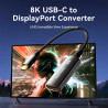 Кабель мультимедійний USB-C to DisplayPort M 0.25m 8K black Vention (CRGBC)